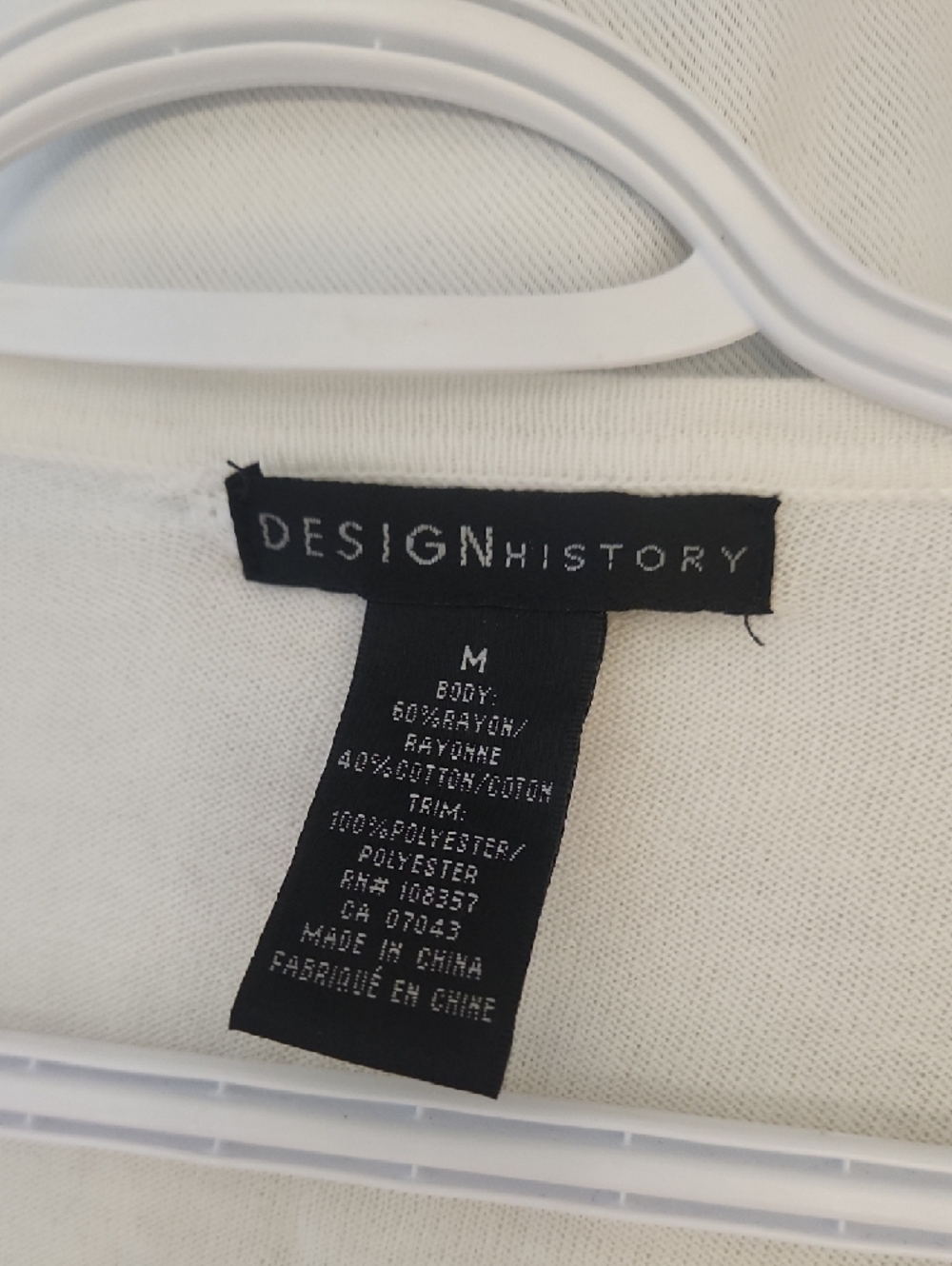 Design History Cream Ruffle-Front Button Cardigan - Picture 2 of 4